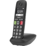 Gigaset Безжичен DECT телефон Gigaset E290 - черен (1015002) - pic Телефонни апарати