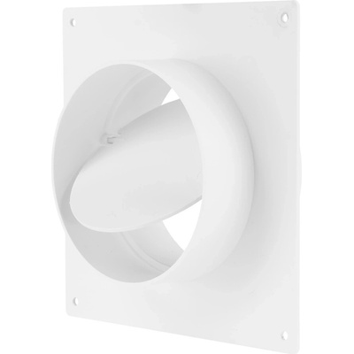 DALAP 1511 Spojka vnitřní 100 mm s montážním rámečem 150 x 134 mm a zpětnou klapkou