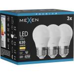 Mexen Nova 3x LED крушка E27, G45, 6W, Топла светлина - 3000K, 630 lm - L101-E27-0630-01x03 (L101-E27-0630-01x03)