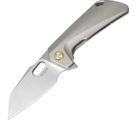 Kizer Takahe S35VN,Stonewashed,Titanium