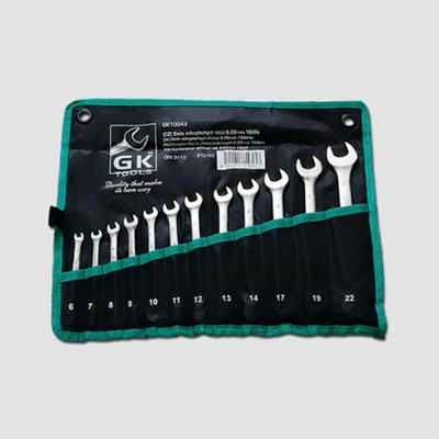 GK Tools Sada klíčů očkopl. 6-22 mm 12dílů chrom-obal GK10343