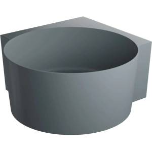Omnires Ovo M+ - Ъглова вана 120х120 см, сива мат OVO120WNAG (OVO120WNAG)