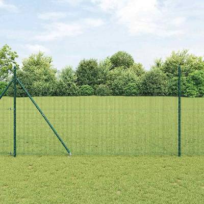 OMAXI Svařované drátěné ploty s hroty 10 x 1,5 m Ocel potažená PVC 272225