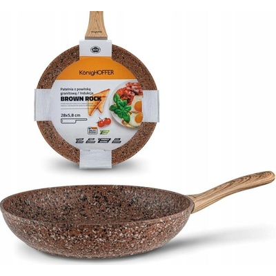 Tradiční pánev Konighoffer Brown Rock 28 cm granitová