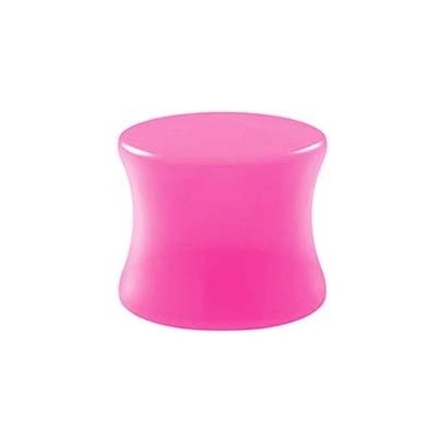 Šperky4U akrylátový plug do ucha PL01095-14P růžový