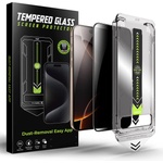 Techsuit Калено стъклено защитно покритие с определен ъгъл на виждане на iPhone 17 Air - Techsuit TitanGlass Privacy Full Cover Tempered Glass (черен-прозрачен) (KF2354188)