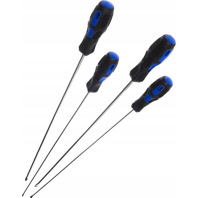 S-4SSG Extra dlhé skrutkovače 450 mm, ploché 5 a 6 mm, Phillips PH1 a PH2, sada 4 kusov