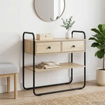 vidaXL Конзолна маса Дъб сонома 80 x 40 x 75 см Инженерна дървесина (8007546)
