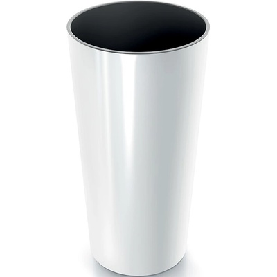 Prosperplast Květináč kulatý bílý plast 15,6 l 25 cm