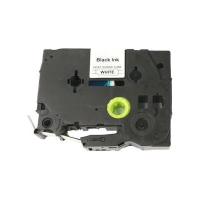 PRINTLINE kompatibilní páska s Brother HSe-211, 6mm,,černý tisk/ bílý podklad, bužírka PLTB108