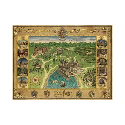 Ravensburger Hogwarts Karte Harry Potter Fan-Artikel 1500 dielov