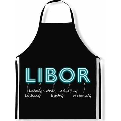 IMPAR Zástěra Mužská jména Neon Libor