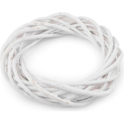 Proutěný věnec Ø25 cm bílá 1 ks