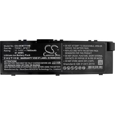Cameron Sino Батерия за лаптоп DELL Precision 15 7000, Precision 7510, 7520 0FNY7 LiIon 11.1V 7900mAh CAMERON SINO (CS-DEM771HB)