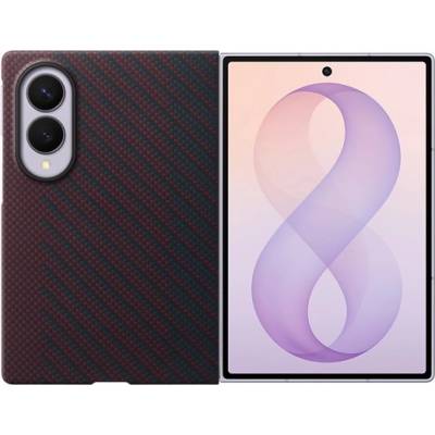 Samsung Z Fold8 SAMSUNG силиконов калъф за телефон с магнитно затваряне, карбонов мотив, ЛИЛА EF-KF971SREGWW (EF-KF971SREGWW)