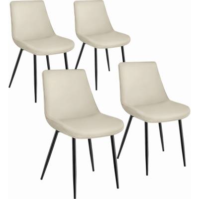 Tectake 404939 krémová 4 ks