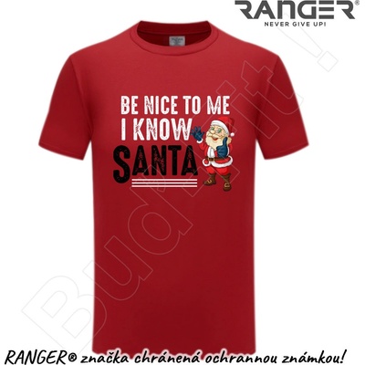 Ranger tričko motív Santa 2 červená