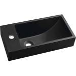 SAPHO Small Ariana 50x25 cm left matt black (SM012B)