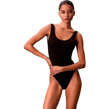 Calvin Klein Бански костюм Calvin klein LV00Q61205 Scoop Back swimsuit - Black (20242 Icon Cotton Emblem W Black)