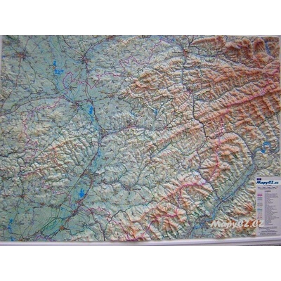 Zlínský kraj - plastická mapa 100 x 75 cm