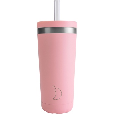 Chilly's Bottles Original Термо чаша със сламка 500 ml, пастелно розов (C500OC90RPAPNK)