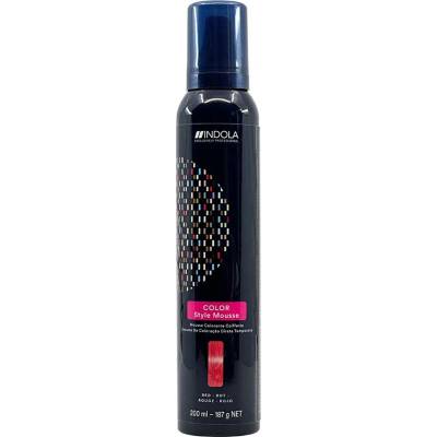 Indola Color Style Mousse semi-permanentná barva Red 200 ml