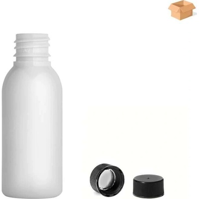 Via Plastová lahvička bílá s černým uzávěrem 35 ml 1000 ks