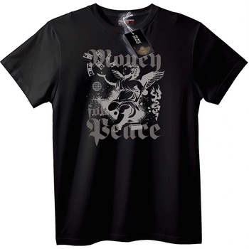 NOONEBRAND Тениска Пари за мир ангел - 2XL, Black