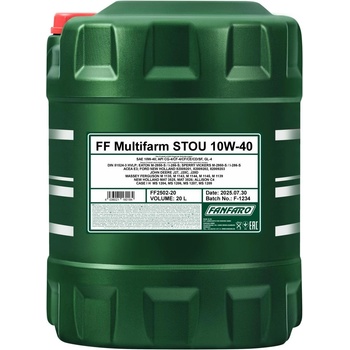 FANFARO Моторно Масло FANFARO Multifarm Stou 10W-40 20л (4036021160139)