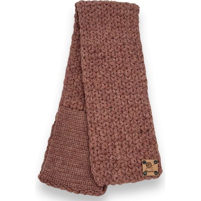 Handmade dámská růžová šála růžová
