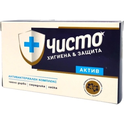 ЧИСТО сапун, Антибактериален, 90гр, Актив