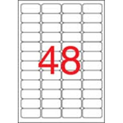 Etikety, 45,7x21,2 mm, bezpečnostné, zaoblené rohy, APLI, 480 etikiet bal