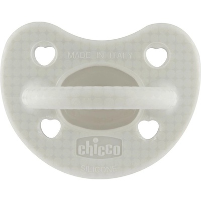 Chicco Силиконова залъгалка Chicco - Soft Lux, 2-6 м, сива, асортимент (N0379)