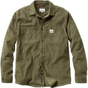 Passenger Мъжка риза с копчета Passenger Backcountry Cord Light Shirt - Dusty Olive - размер XXL (033-2663-0315)