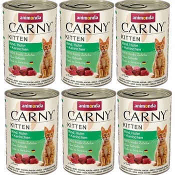 Animonda Carny Kitten Beef & Chicken & Rabbit 6 x 400 g