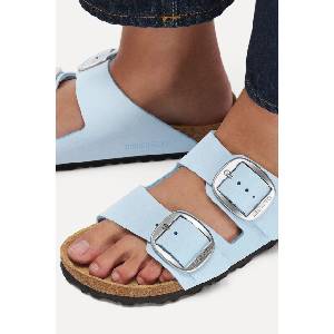 Birkenstock чехли дамски от кожа Arizona Big Buckle (1031860.N)