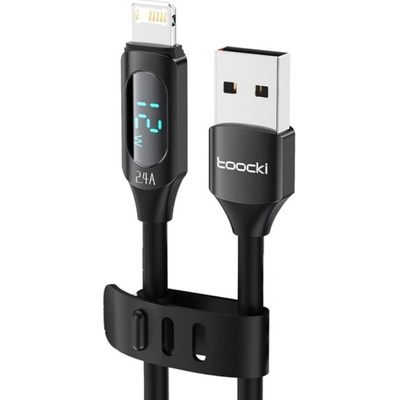 Toocki TQ-X55 nabíjací a dátový USB-A na Lightning 1m černý