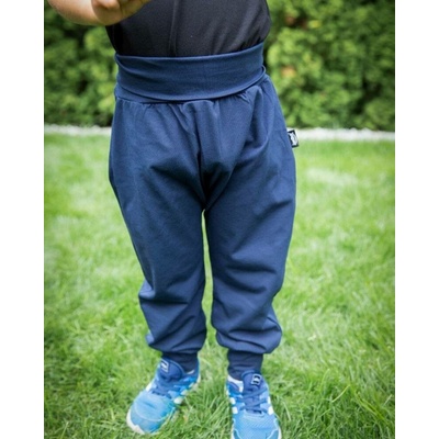 Dětské kalhoty baggy lehké tm.modrá