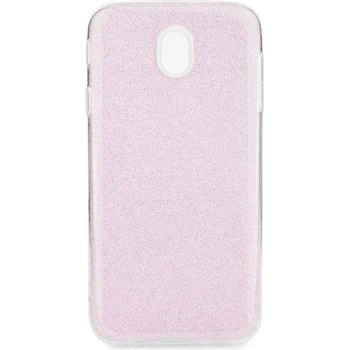 Forcell Блестящ Силиконов Калъф за SAMSUNG J7 2017, FORCELL Shining Case, Розов (5901737889744)