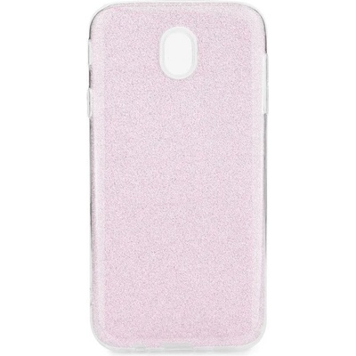 Forcell Блестящ Силиконов Калъф за Samsung J7 2017, Forcell Shining Case, Розов (5901737889744)
