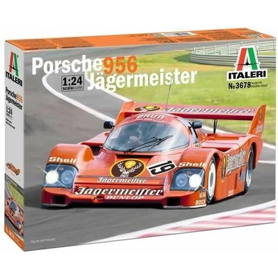ITALERI Model Kit auto 3678 Porsche 956 Jagermeister 1:24