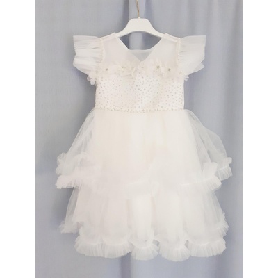 Breeze Официална детска рокля в бяло