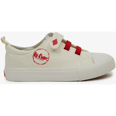 Lee Cooper Червени и кремави детски маратонки Lee Cooper Lee Cooper | Byal | Момичешки | 32