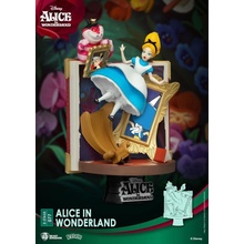 Beast Kingdom Toys Disney Story Book Series D-Stage PVC Diorama Alenka v říši divů 15 cm