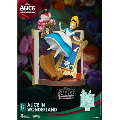 Beast Kingdom Toys Disney Story Book Series D-Stage PVC Diorama Alenka v říši divů 15 cm