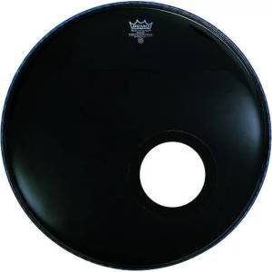 Remo P3-1022-ES Powerstroke 3 Ebony Bass 22" Black Кожа за барабани резонансна (P3-1022-ES)
