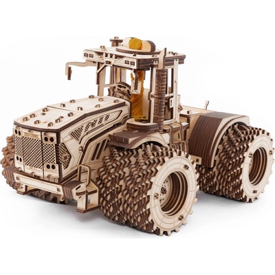 EWA Eco-Wood-Art Drevená 3D stavebnica — Traktor Kirovets K-7M