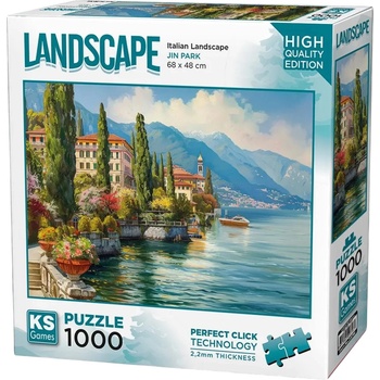 KS Games Пъзел KS Games от 1000 части - Италиански пейзаж (20796)