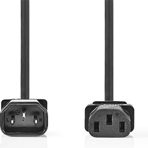 Nedis Захранващ кабел Nedis CEGL10500BK30 IEC-320-C14 - IEC-320-C13, 3 x 1 mm, дължина 3 m (CEGL10500BK30)
