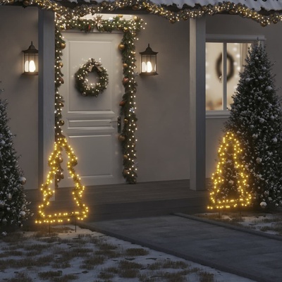 zahrada-XL Vánoční světelná dekorace s hroty Stromek 115 LED diod 90 cm